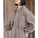 シャツブルゾン×キャミワンピース太コールセットアップ | rps | 詳細画像37 