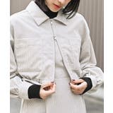 シャツブルゾン×キャミワンピース太コールセットアップ | rps | 詳細画像6 