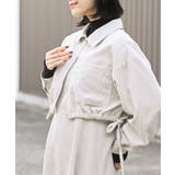 シャツブルゾン×キャミワンピース太コールセットアップ | rps | 詳細画像7 