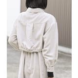 シャツブルゾン×キャミワンピース太コールセットアップ | rps | 詳細画像8 