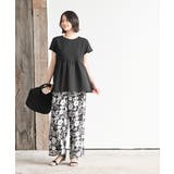 異素材切替ペプラムＴシャツ | rps | 詳細画像10 