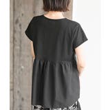 異素材切替ペプラムＴシャツ | rps | 詳細画像16 