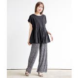 異素材切替ペプラムＴシャツ | rps | 詳細画像18 