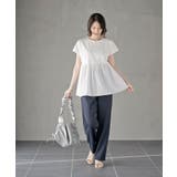 異素材切替ペプラムＴシャツ | rps | 詳細画像19 