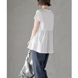 異素材切替ペプラムＴシャツ | rps | 詳細画像21 