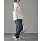 異素材切替ペプラムＴシャツ | rps | 詳細画像22 