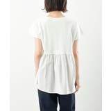 異素材切替ペプラムＴシャツ | rps | 詳細画像29 