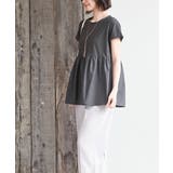 異素材切替ペプラムＴシャツ | rps | 詳細画像3 