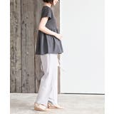 異素材切替ペプラムＴシャツ | rps | 詳細画像5 