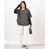 ミニ裏毛ルーズハイネックドルマンプルオーバー | rps | 詳細画像18 