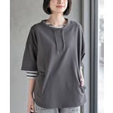 CHACグレー | ミニ裏毛ルーズハイネックドルマンプルオーバー | rps