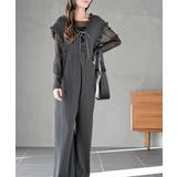 レースアッププリーツオールインワン | rps | 詳細画像5 