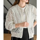 コード刺繍シアーブルゾン | rps | 詳細画像1 