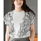 フラワーレース袖リブTシャツ | rps | 詳細画像15