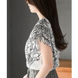 フラワーレース袖リブTシャツ | rps | 詳細画像16