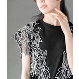 フラワーレース袖リブTシャツ | rps | 詳細画像6