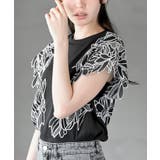 フラワーレース袖リブTシャツ | rps | 詳細画像7