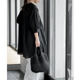 バンドカラーコットンフレアーロングブラウス | rps | 詳細画像20 