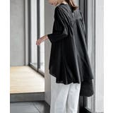 バンドカラーコットンフレアーロングブラウス | rps | 詳細画像21 