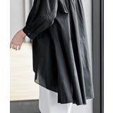 バンドカラーコットンフレアーロングブラウス | rps | 詳細画像26 