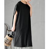 ブラック | コットンワイドカットワンピース | rps