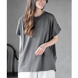 フレンチスリーブワイドコットンＴ | rps | 詳細画像1 