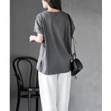 フレンチスリーブワイドコットンＴ | rps | 詳細画像4 