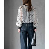 フロッキードットシアーカーディガン | rps | 詳細画像13