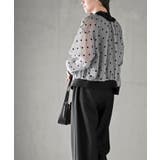 フロッキードットシアーカーディガン | rps | 詳細画像3