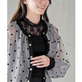 フロッキードットシアーカーディガン | rps | 詳細画像6