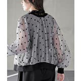 フロッキードットシアーカーディガン | rps | 詳細画像8