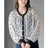 ライトグレー | フロッキードットシアーカーディガン | rps