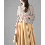 格子編み前リボン５分袖ニットカーディガン | rps | 詳細画像19 