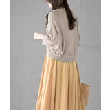 格子編み前リボン５分袖ニットカーディガン | rps | 詳細画像20 