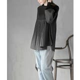 Ａラインプリーツ切替ニットプルオーバー | rps | 詳細画像10 