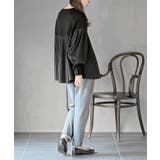 Ａラインプリーツ切替ニットプルオーバー | rps | 詳細画像12 