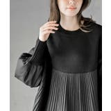 Ａラインプリーツ切替ニットプルオーバー | rps | 詳細画像13 