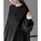 Ａラインプリーツ切替ニットプルオーバー | rps | 詳細画像14 