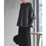 Ａラインプリーツ切替ニットプルオーバー | rps | 詳細画像3 