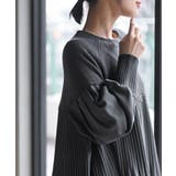 Ａラインプリーツ切替ニットプルオーバー | rps | 詳細画像6 