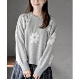 杢グレー | フラワーシャギーニットプルオーバー | rps