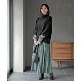 アームウォーマーレイヤー風タートルニットチュニック | rps | 詳細画像10 