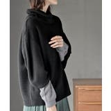 アームウォーマーレイヤー風タートルニットチュニック | rps | 詳細画像15 