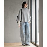 アームウォーマーレイヤー風タートルニットチュニック | rps | 詳細画像18 