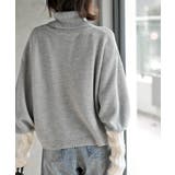 アームウォーマーレイヤー風タートルニットチュニック | rps | 詳細画像24 