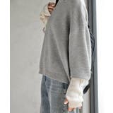 アームウォーマーレイヤー風タートルニットチュニック | rps | 詳細画像25 