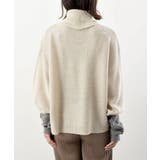 アームウォーマーレイヤー風タートルニットチュニック | rps | 詳細画像28 