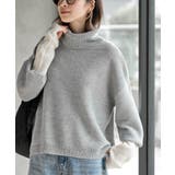 杢グレー | アームウォーマーレイヤー風タートルニットチュニック | rps