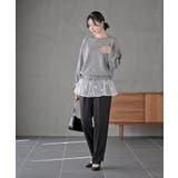 裾布帛ドッキングニットプルオーバー | rps | 詳細画像10 