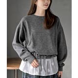 裾布帛ドッキングニットプルオーバー | rps | 詳細画像6 